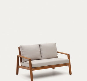 Conjunto de Sofás de Jardín Modernos de Madera de Teca para Exteriores, Sillones, Mesa de Centro, para Villa, Resort, Patio, Terraza, Asientos de Lujo para Sala de Estar, Resistentes al Agua - Product Image 5