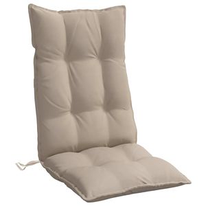 Juego de 2 Cojines para Silla de Respaldo Alto Color Taupe, Elegantes Almohadas Lumbares y Cojines para Asiento - Product Image 5