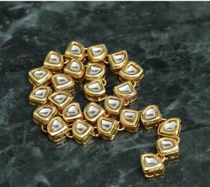 Chaîne en alliage plaqué or 18 carats avec connecteur en cristal Meena Kaari Kadi géométrique/ovale, taille 7x10mm, pour la fabrication de bijoux (vente en gros) - Product Image 2