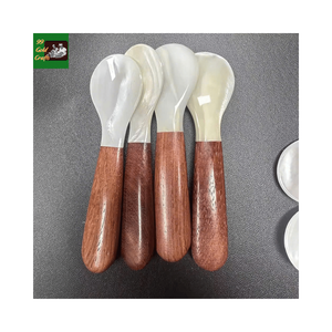 Cuillère en nacre naturelle, cuillère de haute couture exclusive, cuillère décorative artisanale de qualité supérieure - Product Image 2