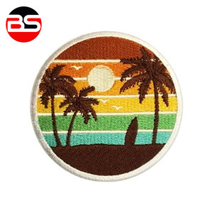 Parche Bordado Adhesivo de Borde Merrow de Color Sólido, Diseño Más Reciente, Más Vendido, Bajo MOQ - Product Image 2