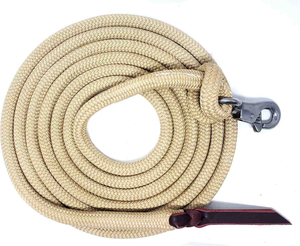 High Quality Double Braided Stainless Steel Horse Lead Rope Outdoor Solid Elegant Decorative <b>Equestrian</b> Halter Customized - Product Image 2