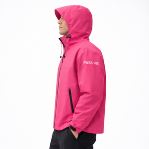 Veste coupe-vent écologique personnalisée en tissu parachute léger, respirant et imperméable, unisexe, pour homme, pour activités de plein air - Product Image 2