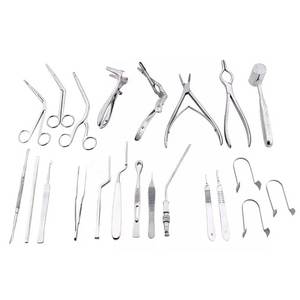 ชุดเครื่องมือผ่าตัดกระดูกและข้อ 26 ชิ้น ชุดเครื่องมือผ่าตัดหู คอ จมูก อุปกรณ์ผ่าตัดจมูก สแตนเลสสตีล ทนทาน ใช้งานได้ดี - Product Image 5