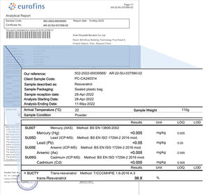<span class=keywords><strong>1</strong></span>กก. ธรรมชาติ reynoutria japonica สารสกัด98% Tran resveratrol แป้งจำนวนมาก - Product Image 2