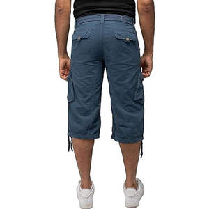 Pantalones Cortos Cargo Holgados Estampados Casuales Tallas Grandes Cortavientos Lona 100% Algodón Bolsillos Logotipo Personalizado Cierre con Cordón Tiro Medio - Product Image 3