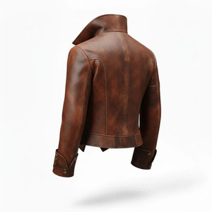 Vintage Brown Steampunk Leather <b>Jacket</b> for Men Victorian <b>Gothic</b> Pirate Cosplay Hot Sell Custom <b>Jacket</b> - Product Image 2