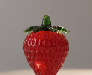 Prensapapeles de Cristal Hecho a Mano con Diseño de Fresa, Adorno Decorativo para Hogar, Oficina o Salpicadero de Coche, Artículo de Regalo - Product Image 2