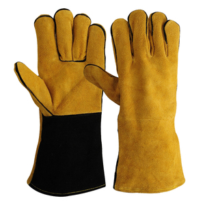 Guantes de Soldadura de Cuero a Precio Económico, Resistentes al Fuego, Antideslizantes, Resistentes al Calor, con Logotipo Personalizado, Diseño de Protección para el Pulgar - Product Image 6