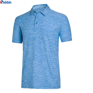 Camisas Polo de Alto Rendimiento para Hombre, Diseño Sólido con Patrón Bordado, Cuello Camisero, Estilo Casual de Negocios, Transpirables - Product Image 2