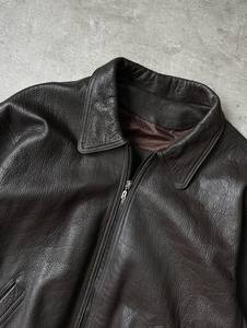 Chaqueta bomber de cuero genuino de vaca para hombre, con parte inferior elástica, diseño personalizado, calidad de exportación de fábrica, ajuste clásico premium. - Product Image 4