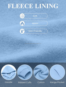 Sudadera con Capucha para Hombre, Ropa de Invierno, Estilo Holgado, Mezcla de Algodón Básico, Hombros Caídos, Diseño Personalizado de Ropa Urbana, Gruesa y Cálida - Product Image 4