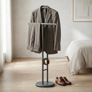 Perchero de Acero Moderno y Minimalista, Soporte para Trajes, Duradero, Multiusos, Mueble para Sala de Estar/Hogar - Product Image 1