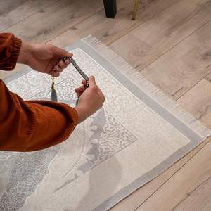 Alfombras de Oración Jaenamaz de Último Diseño, Alfombras Islámicas de Seda, Espuma y Lana, Impresión por Sublimación, Bordado, Alfombras Diarias para la Mezquita - Product Image 5