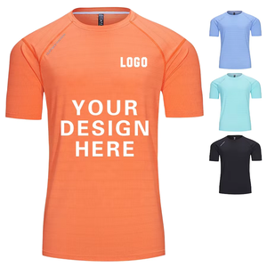 Custom Wholesale Blank Plain <b>Polyester</b> <b>Mens</b> <b>T</b> <b>Shirt</b> Plus Size Silk Screen Digital Print Front Short Sleeve Factory Direct OEM - Product Image 1