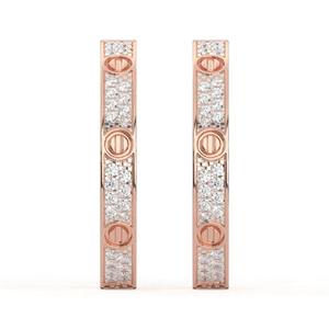 Boucles d'oreilles en diamant les plus vendues, design de luxe, bijoux fins, cadeau parfait pour anniversaire, mariage, fiançailles, prix de gros - Product Image 6