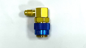 Acoplador Rápido de Latón Gamela R1234yf 50299NTL-S de Baja Presión y 90 Grados para Sistemas de Aire Acondicionado Automotriz de Alta Calidad - Product Image 2