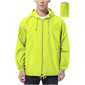 Custom Lightweight Windbreaker <b>Jacket</b> for Men Waterproof Breathable Outdoor Sports Coat - Product Image 3