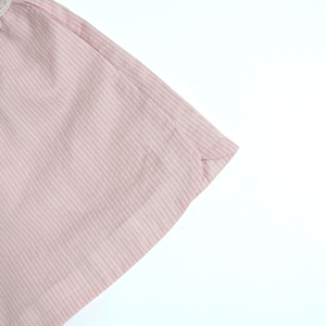 Hot Selling Factory High Quality 2026 Spring Summer New Fashion Poplin Splicing Striped pink Retro <b>Elastic</b> Women's Shorts - Product Image 4
