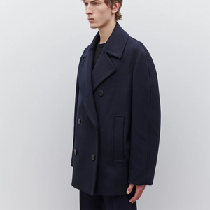 Abrigo de Estilo Urbano de Excelente Calidad, Color Sólido, con Botones, Talla Grande, para Otoño e Invierno, a la Moda - Product Image 5