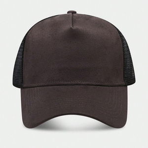 Casquettes de camionneur avec patch brodé, dos en mesh, fermeture à pression, logo personnalisé, production en gros - Product Image 1