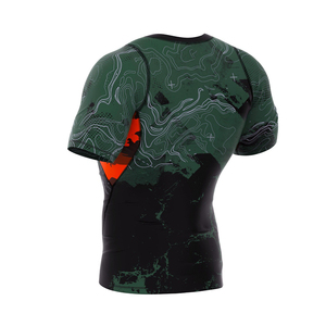 เสื้อรัดรูปสำหรับผู้ชายแบบพิเศษ ผลิตตามสั่ง (OEM) ผ้าโพลีเอสเตอร์น้ำหนักเบา ระบายอากาศได้ดี แห้งเร็ว เหมาะสำหรับกีฬาทางน้ำและการฝึกซ้อม - Product Image 3