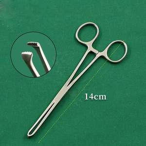 Pince à tissus Allis de haute qualité 16 cm à 4x5 dents, instrument chirurgical manuel pour la préhension intestinale, certifiée CE par Dentavex - Product Image 4
