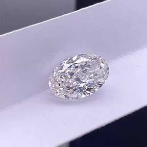 Diamants en vrac certifiés IGI, taille excellente, pureté fantaisie, couleur D, de forme ovale, cultivés en laboratoire, pour la joaillerie - Product Image 2