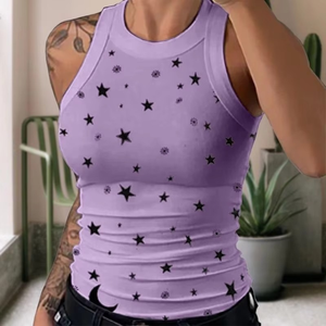 Débardeur sans manches pour femme, imprimé en 3D numérique, logo personnalisé de qualité supérieure, prix bas, 100% coton, séchage rapide, respirant - Product Image 6