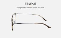 Montures de lunettes optiques carrées en titane flexible personnalisées avec logo de marque pour hommes et femmes – Style élégant