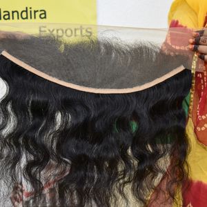 100% cuticule brute alignée vierge Double trame ondulée 13*6 frontal Extensions de cheveux humains Style indien vendeur de cheveux tissage - Product Image 4