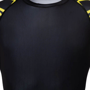 เสื้อรัดกล้ามเนื้อ BJJ แขนสั้น สำหรับ MMA ผลิตจากผ้า Spandex/Polyester แห้งเร็ว กระชับรูปร่าง ออกแบบเองได้ สำหรับผู้ชายและผู้หญิง ฝึกซ้อมยิวยิตสู - Product Image 4