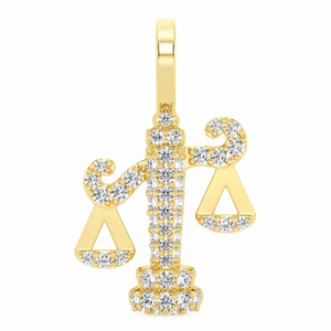 เครื่องประดับดีไซน์ทันสมัยไม่ซ้ำใคร ทองคำแท้ 14K ประดับด้วยหินธรรมชาติ รูปทรงสันติภาพ สร้อยคอแบบมินิมอล จี้ห้อยคอสไตล์ฮิปฮอป - Product Image 3