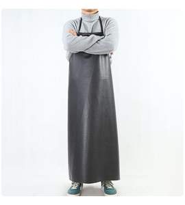 Delantal de Cuero PU sin Mangas, Resistente al Agua y al Aceite, Diseño Extralargo, Uso Térmico, Antidesgarros, Venta al por Mayor - Product Image 4