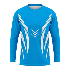 Red Long Sleeve Men's Sporty T-Shirt Geometric Pattern Quick Dry Knitted Polyester O-Neck Regular Fit - Product Image 2