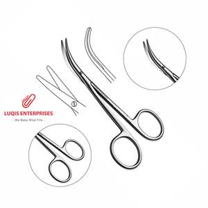 Tijeras para Cartílagos Laterales Inferiores Fomon, Instrumento Quirúrgico de Acero Inoxidable, Herramienta de Rinoplastia de Precisión, Fuertemente Curvadas - Product Image 1