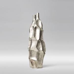 Vase Moderne en Métal Aluminium Fait Main pour Fleurs Artificielles, Accessoire de Table, Centre de Table, Décoration Intérieure, Mariage - Product Image 4