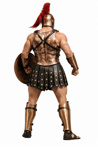 Armadura Espartana Medieval con Cuirras, Casco, Protectores de Piernas y Brazaletes, Traje Decorativo y Disfraz de Halloween - Product Image 2