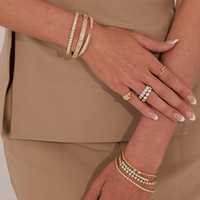 Bracelets tennis en diamants en or massif 14K 18K, sertis clos en forme de cœur, diamants de laboratoire, 7 pouces, 7,48 carats, certifiés IGI, élégants pour femme, usage quotidien