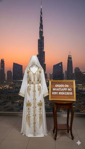 ชุดกะฟตันโมร็อกโกสวยงาม สีสันสดใส ชุดกะฟตันแบบดั้งเดิมของชาวมุสลิม ประดับด้วยลูกปัดหิน งานฝีมือ ชุดกะฟตันโมร็อกโก ดีไซน์ใหม่ 2026 - Product Image 3