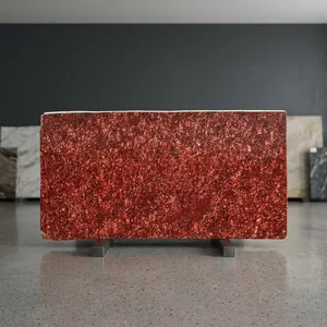 Most Selling Premium Lichi Red Granite Slabs for Hotels Villas Commercial Buildings and Home Decoration - Product Image 1