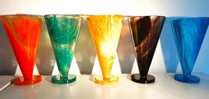 Handmade Resin <b>Vase</b>: Decorative Flower and Brush Handmade Epoxy Resin <b>Vase</b> – Modern Colorful Decorative Home Dreamy <b>Vases</b> - Product Image 5