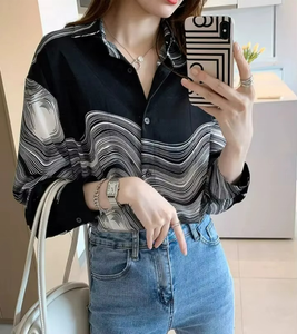 Camisa Elegante de Talla Grande para Mujer, Blusa de Moda con Manga Larga, Nueva Camisa Casual para Mujer - Product Image 3