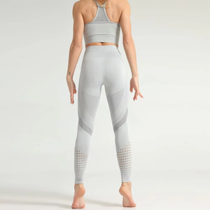 Conjuntos de Yoga Personalizados para Mujer, 2 Piezas, Logotipo Frontal, Transpirables, Ligeros, Ropa Deportiva para Gimnasio, Servicio OEM al por Mayor - Product Image 6