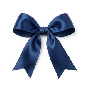 ริบบิ้นผ้าซาตินสีน้ำเงินกรมท่าขนาด 25 มม. หน้าเดียว ขายส่งขนาด 1 นิ้ว สำหรับห่อของขวัญ ตกแต่งงานแต่งงาน การ์ดเชิญ แต่งเสื้อผ้า - Product Image 2