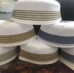 Premium Men OEM Prayer Cap Soft Lightweight <b>Islamic</b> Kufi Hat Bulk Manufacturer SupplyEco-Friendly - Product Image 3
