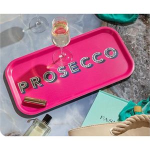 Plateau de service rectangulaire moderne rose Pop Art, plateau décoratif en mélamine, plateau élégant pour table basse, décoration de bar à domicile, réceptions - Product Image 3