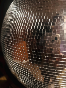 Jumbo Silver <b>Disco</b> <b>Ball</b> with <b>Hanging</b> Ring for Easy Installation Huge Mirror <b>Ball</b> Reflective Mosaic Party Decoration Event Venue - Product Image 4