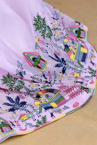 Elegante Vestido Largo de Georgette Sintética con Bordado Intenso y Dupatta para Fiestas y Bodas - Product Image 5