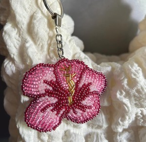 TIMELESS CRAFT Handmade Cotton Flower Keychain Floral <b>Bag</b> Charm Designer Pendant <b>Key</b> <b>Ring</b> Gift Woven Decorative Charm - Product Image 1